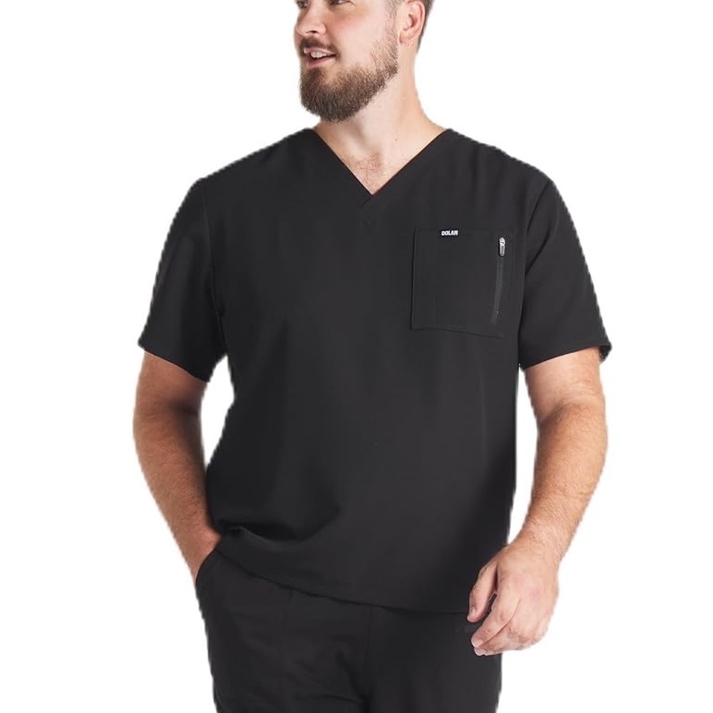 DOLAN‎ Clarke Men's CORE Scrub Top, Size Large, Color; Charcoal, NWT